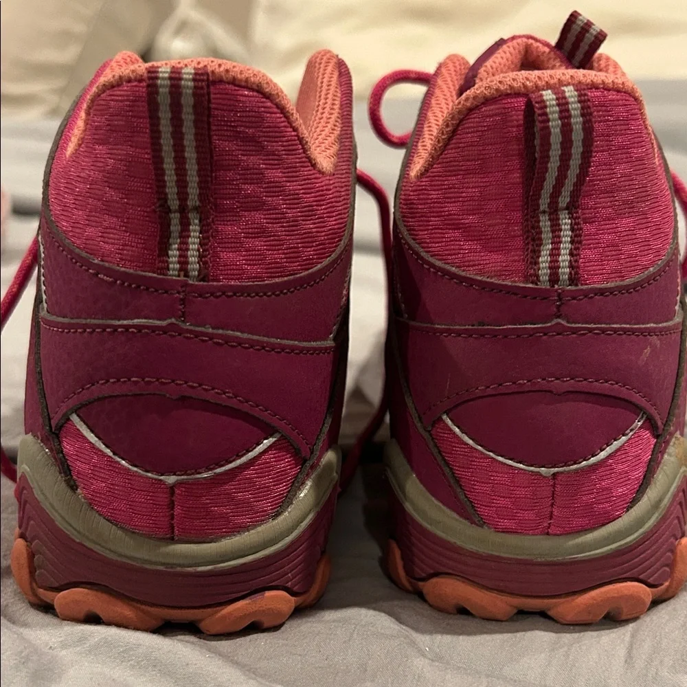 Merrell Girl’s Magenta and Coral Trail Booties - Picture 5 of 5
